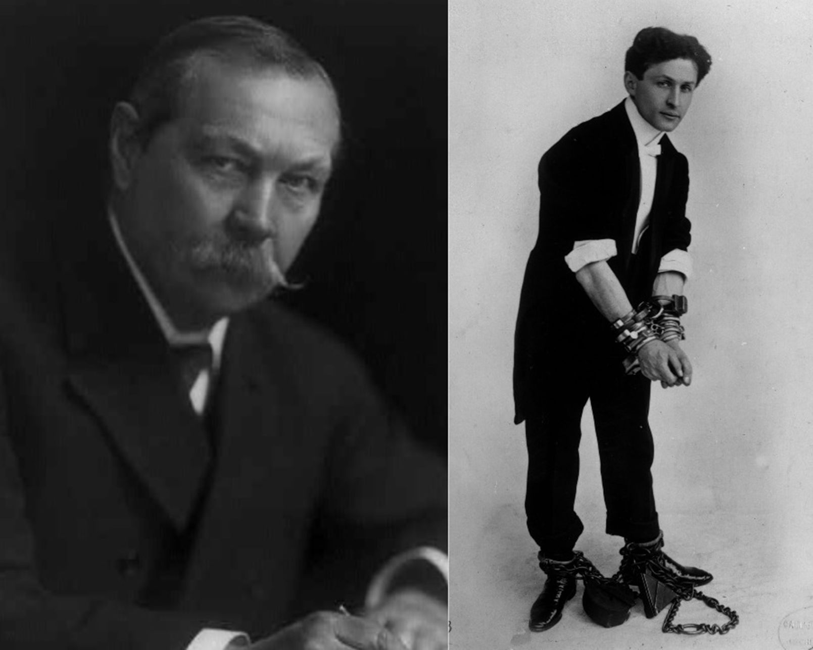 Arthur Conan Doyle and Harry Houdini